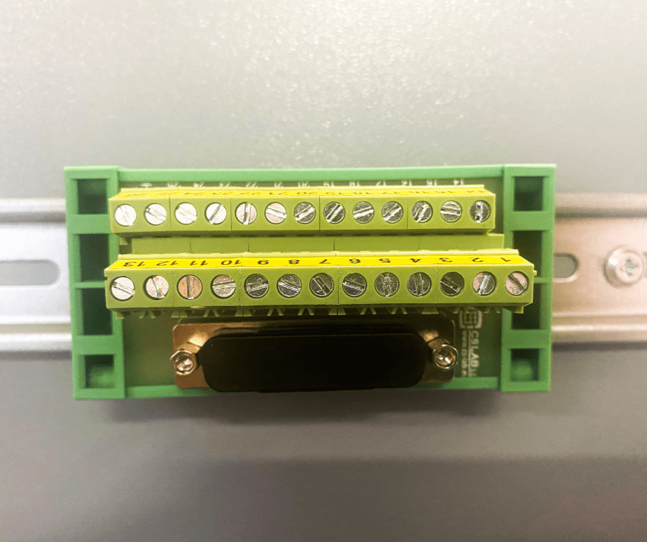 cslabs-din-schienen-anschluss-db25-klemmenblock-mit-flachbandkabel image 2
