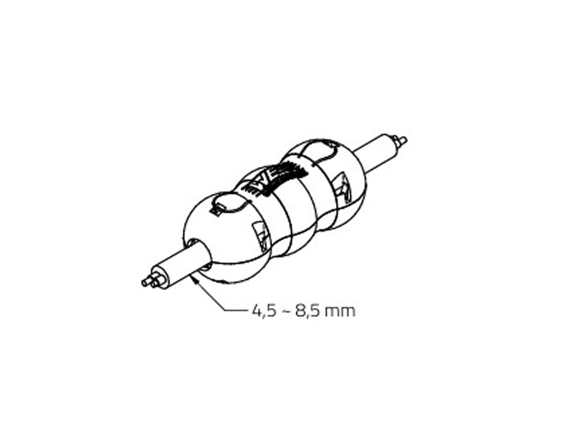 cslabs-ferrit-klappferrite-star-bueno-snap-2-st-ck-25mhz-180ohm-grau image 2