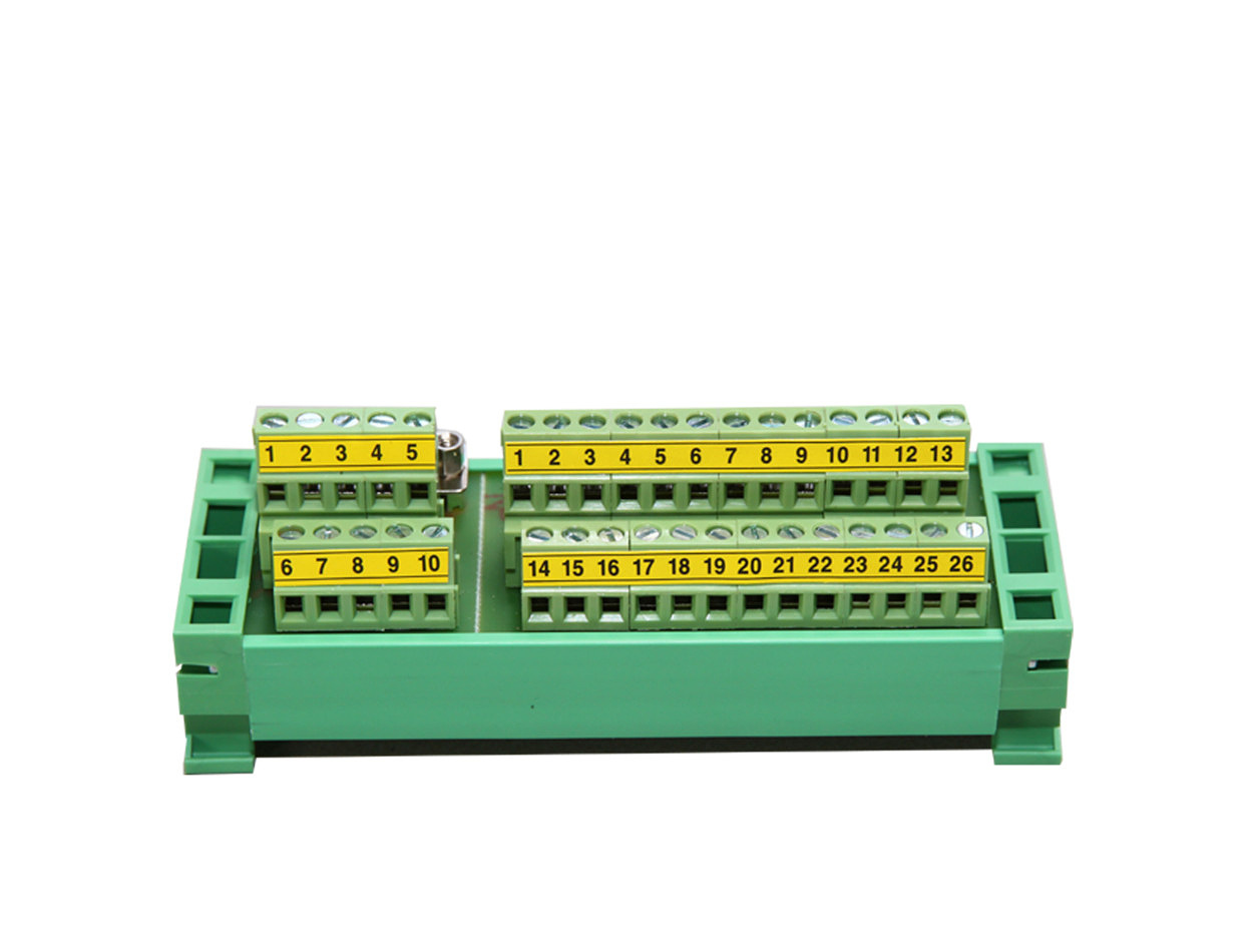 cslabs-db25-db9-klemmenadapter-set-mit-flachbandkabel-f-r-hutschiene image 1