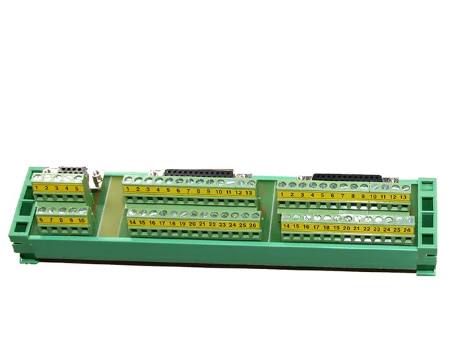 cslabs-din-schienen-anschluss-set-db25-db25-db9-mit-flachbandkabel image 1